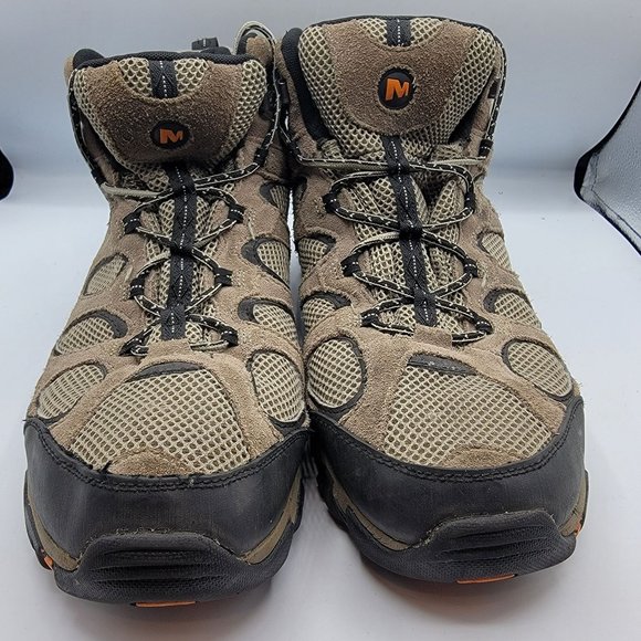 Merrell Brindle Mens 12 Brown Vent Mid Waterproof Outdoor Hiking Boots J160976C - Picture 3 of 12